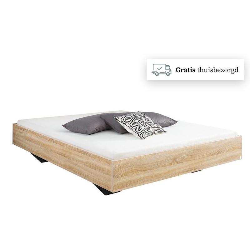 Simpel houten bedframe