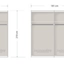 Indeling 181 cm kledingkast