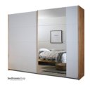 Schuifdeurkast 271 cm hout