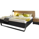 Tweepersoonsbed metallic