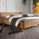 Massief houten bed Wellston zijkant