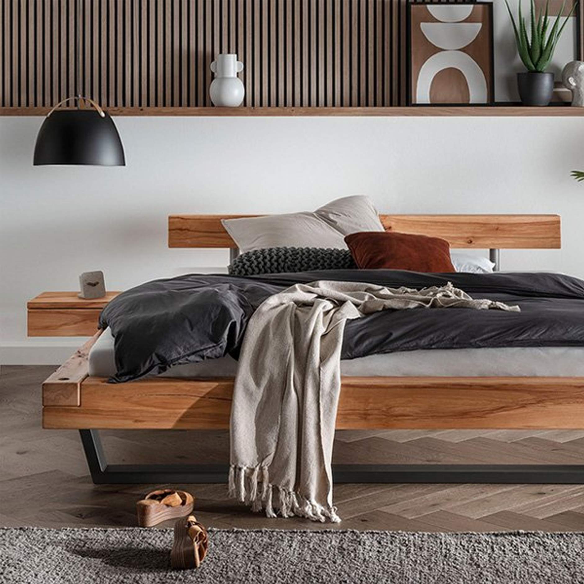 Beuken houten bed 180x200