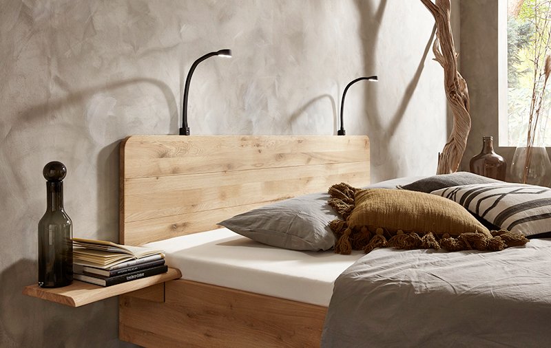 Tweepersoons houten bed (massief | Funen