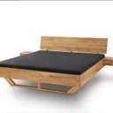 Massief houten bed Wellston vrijstaand