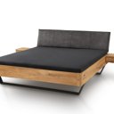 Massief houten bed Piketon vrijstaand