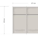 Indeling 271 cm brede kast