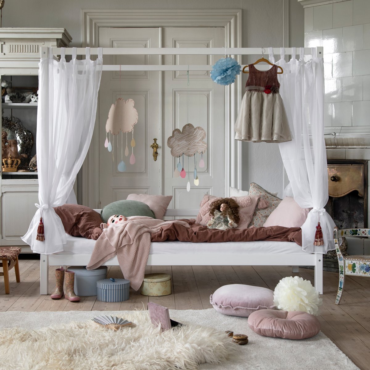 Cilia ziekenhuis Rally Hemelbed voor kids (wit) » Bedroomshop.nl