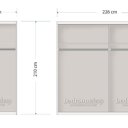 Indeling kledingkast 226 cm breed