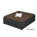 grijs bed 160x200 met lades