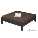 grijs houten bed 180x200