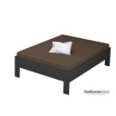 grijs houten bed 140x200