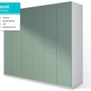 Draaideurkast pastel groen