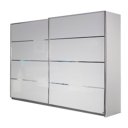 Witte kledingkast Washington met schuifdeuren 271cm breed x 210cm hoog