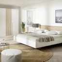 Slaapkamer alpine wit met artisan eiken details