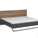180x200 bed metallic grijs