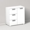 Witte commode met deur