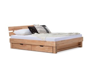 houten bed met lades