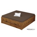 wotan eiken bed 180x200 met lades