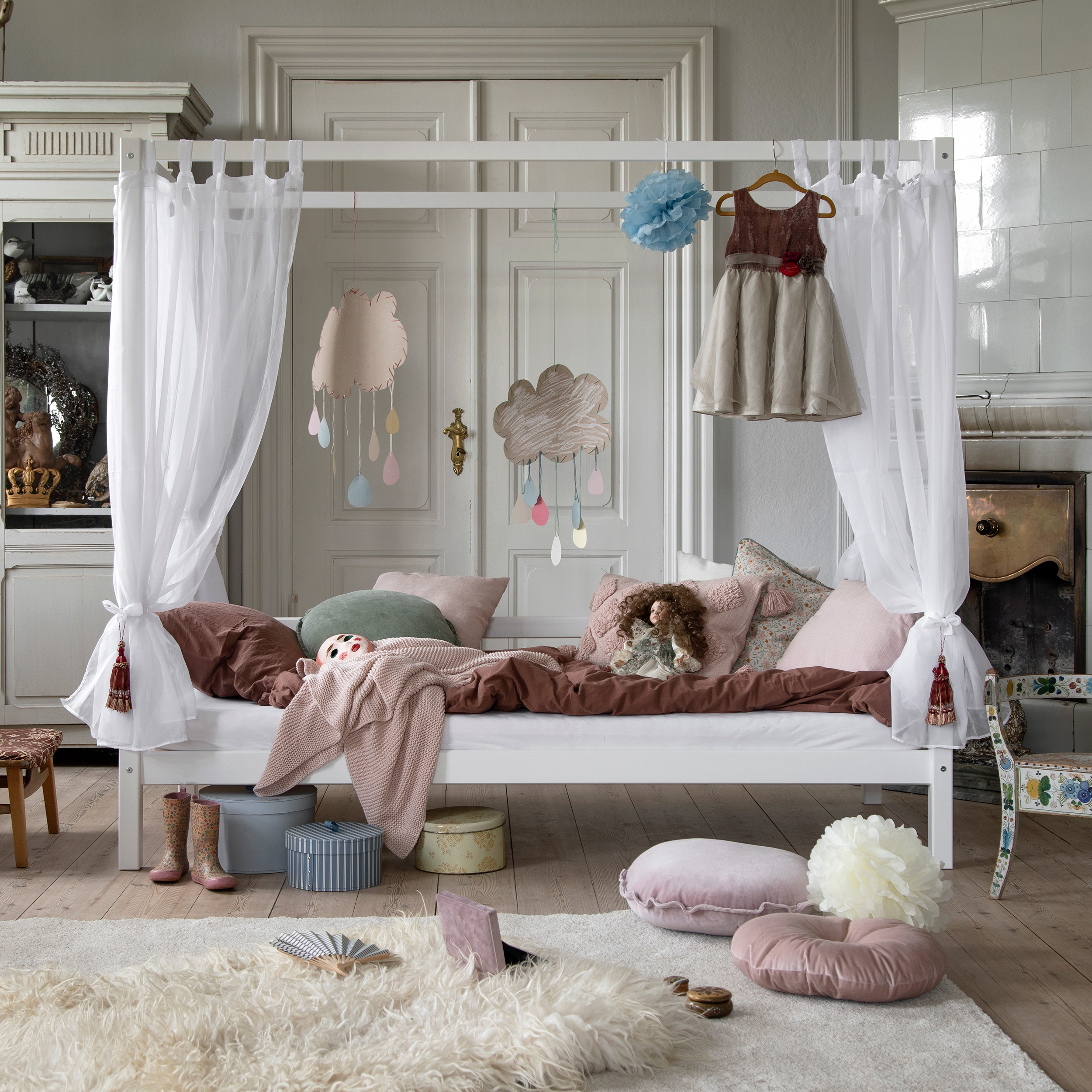 Hemelbed kids (wit) » Bedroomshop.nl