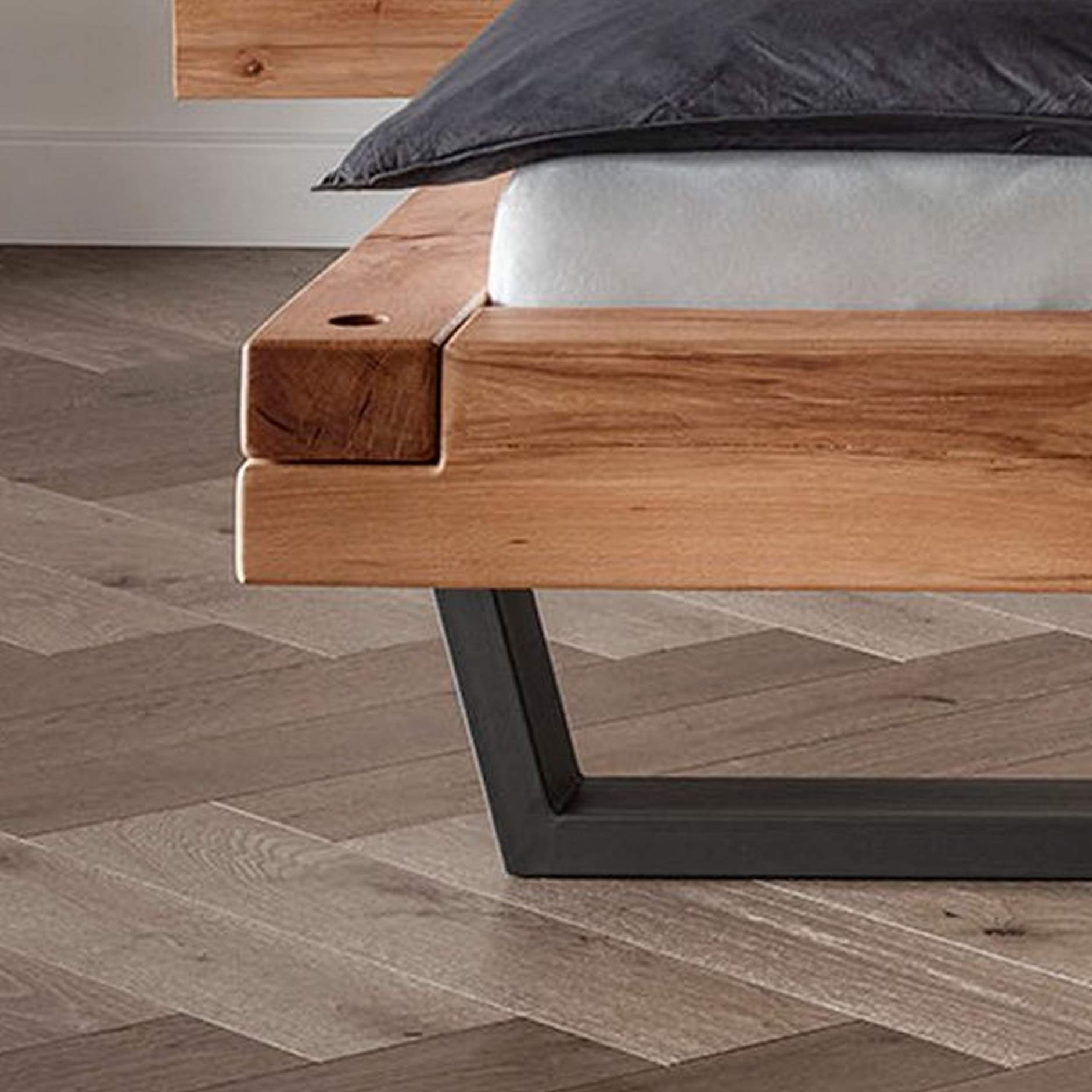 Beuken houten bed 160x200
