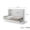 Twijfelaar wit opklapbed 120x200