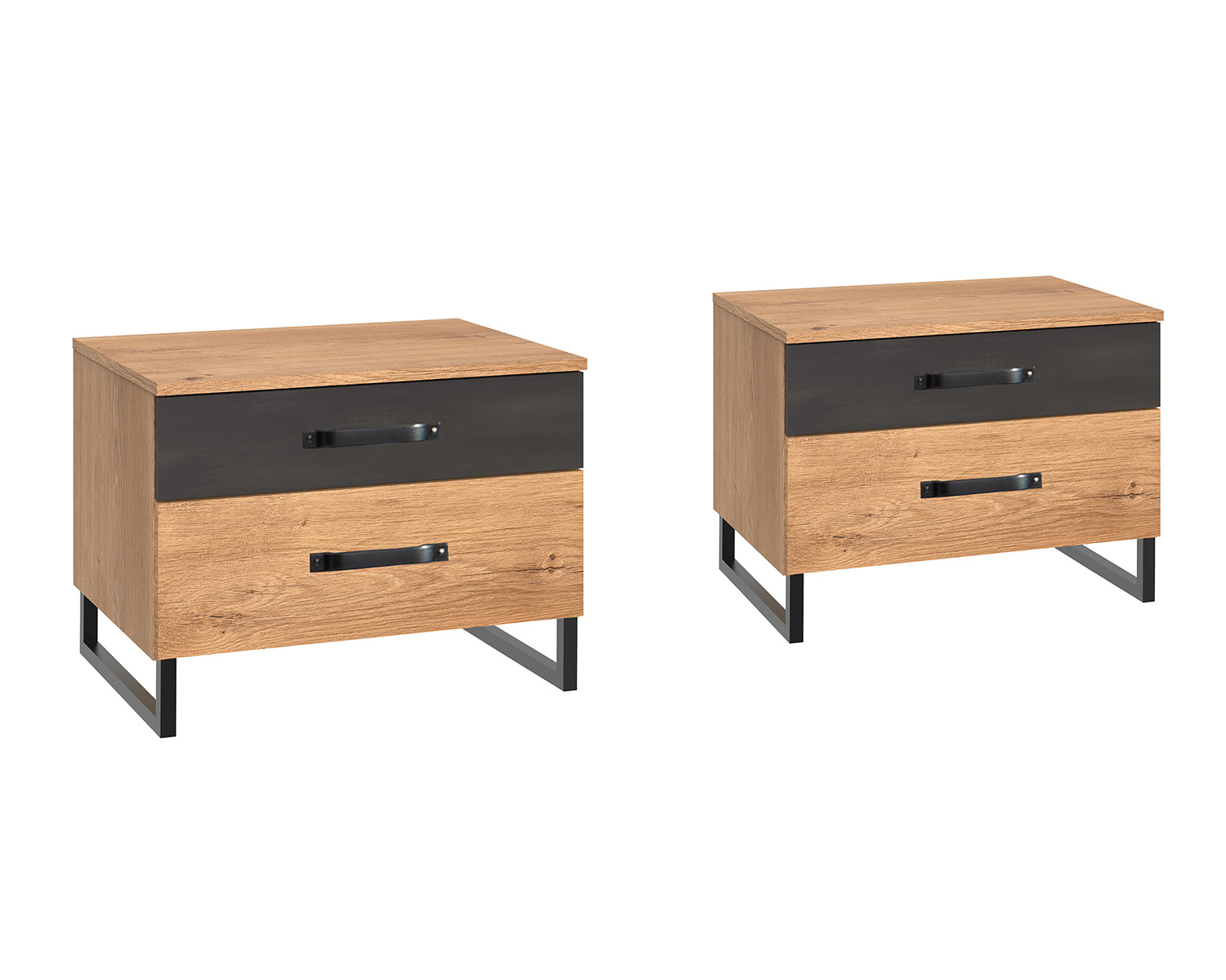 Industriële nachtkastjes Texas