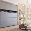 Opklapbed twijfelaar grijs 120x200