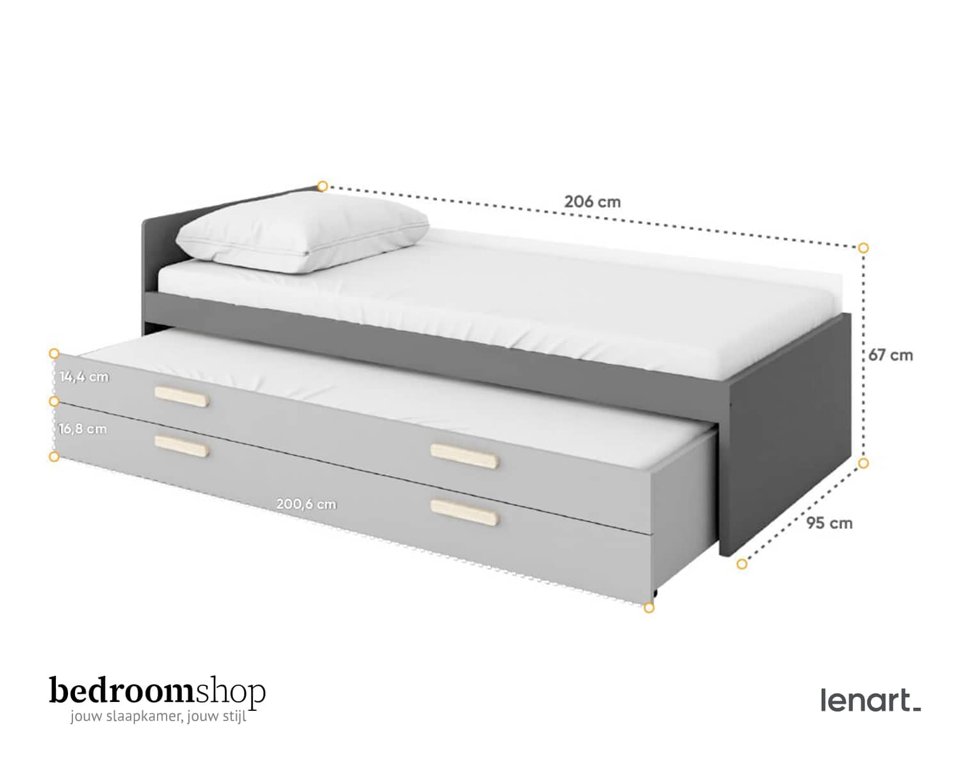 Kinderbed met logeerbed