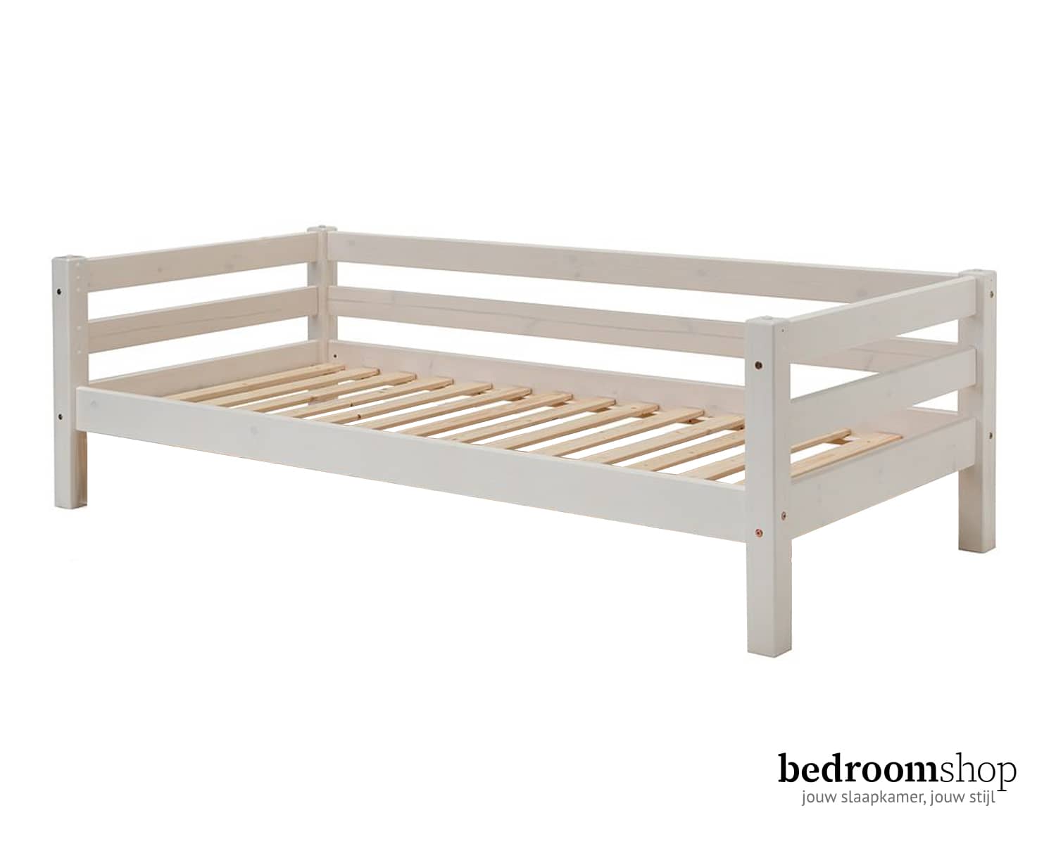 Achteruitval beveiliging wit kinderbed Achteruitval beveiliging wit kinderbed