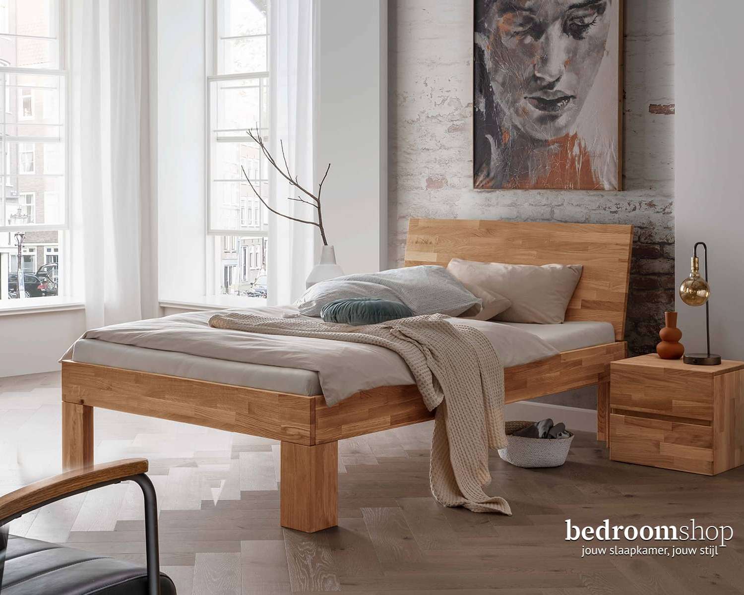 Wild eiken bed Wild eiken bed