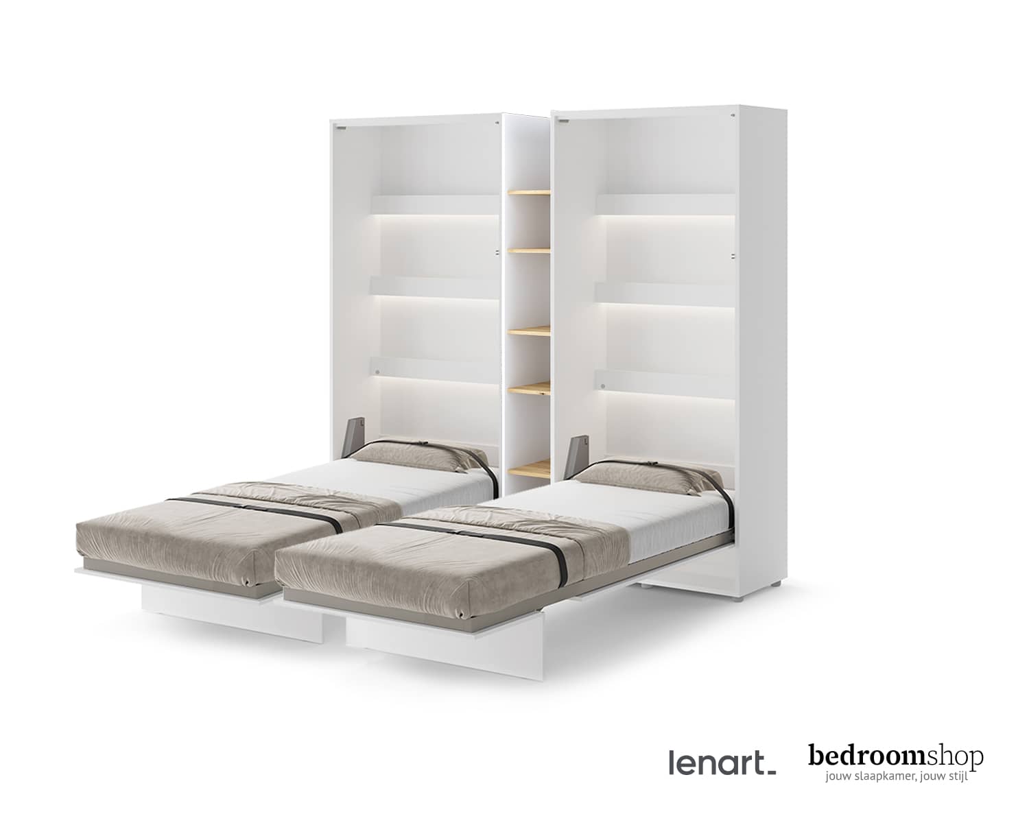 Opklapbedden wit 90x200 Opklapbedden wit 90x200