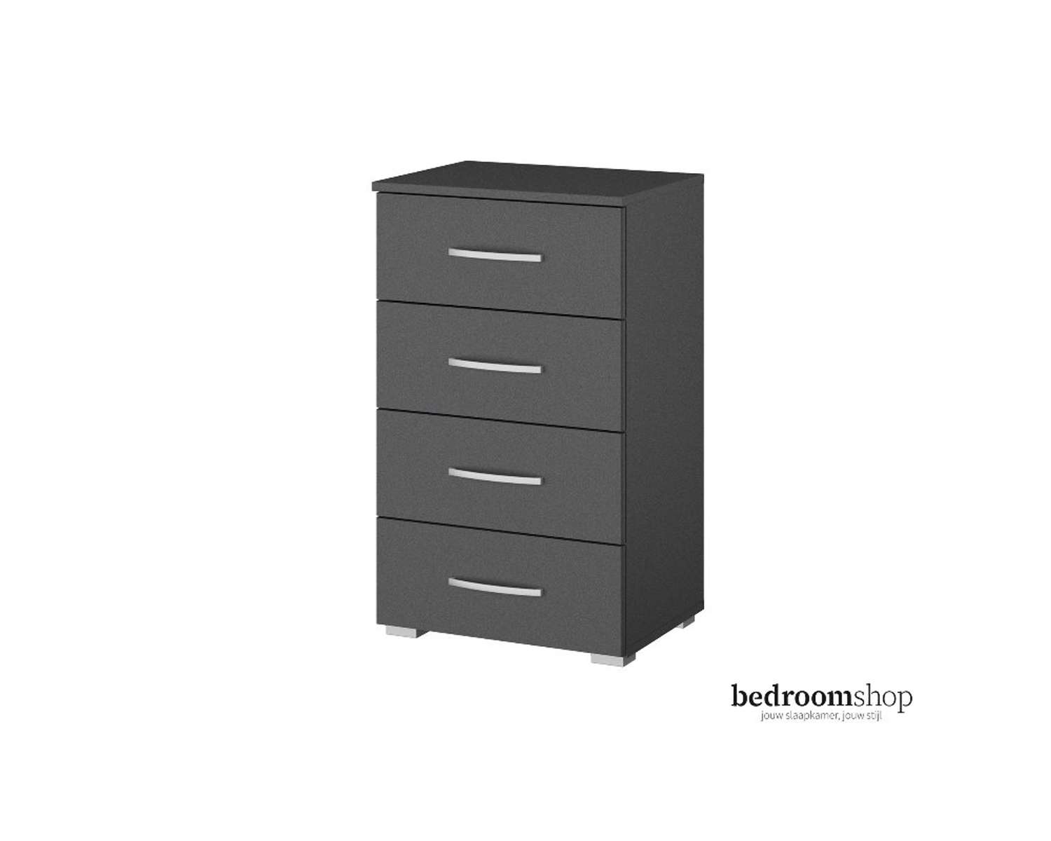 Grijze ladekast met vier lades Grijze ladekast met vier lades