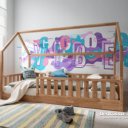 Kinderbed laag aan de grond huisbed