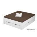 wit bed 160x200 met lades