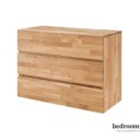 Eiken commode zonder poten