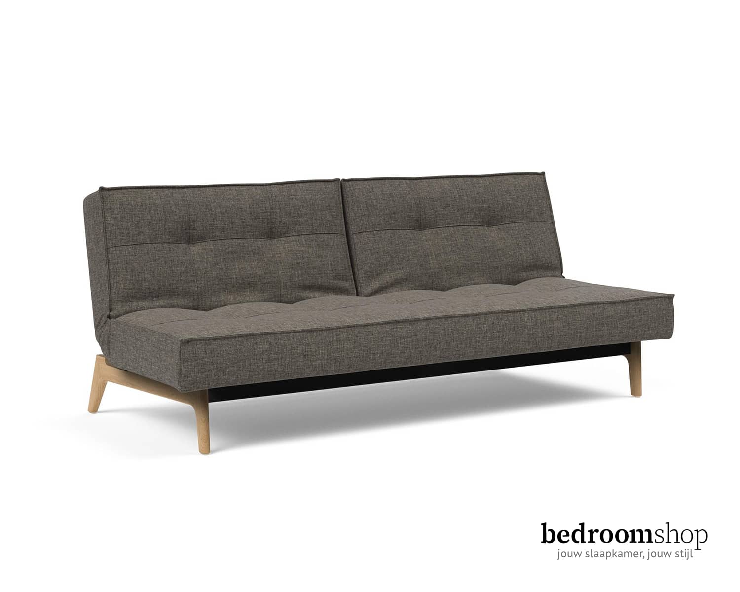 Donker grijze bedbank