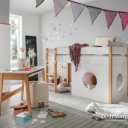 Wit kinderbed halfhoogslaper