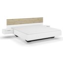 Tweepersoonsbed met lamellen