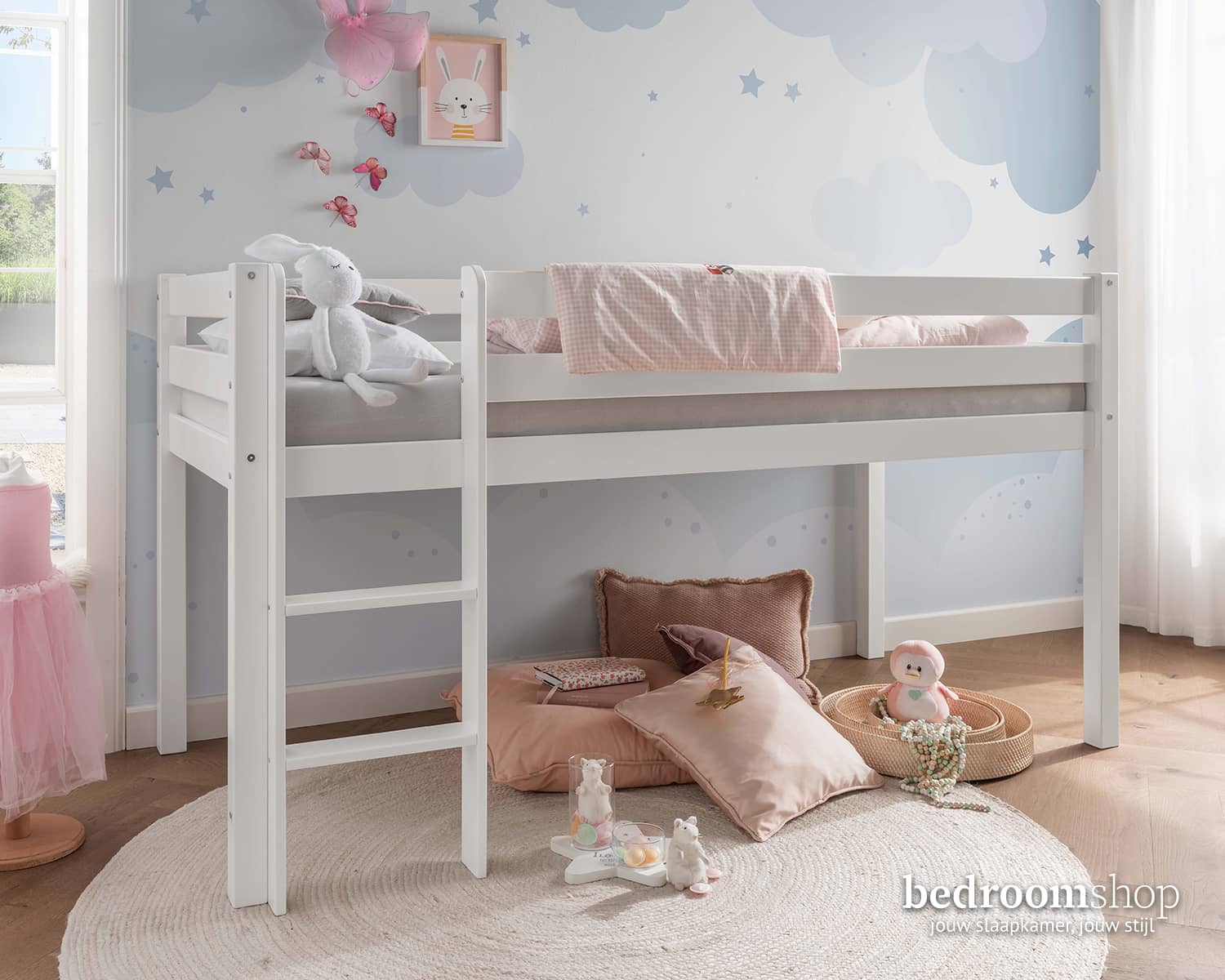 Witte halfhoogslaper kids