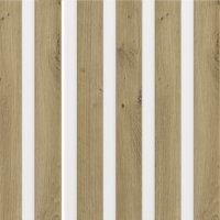 Alpine wit met artisan eiken lamellen
