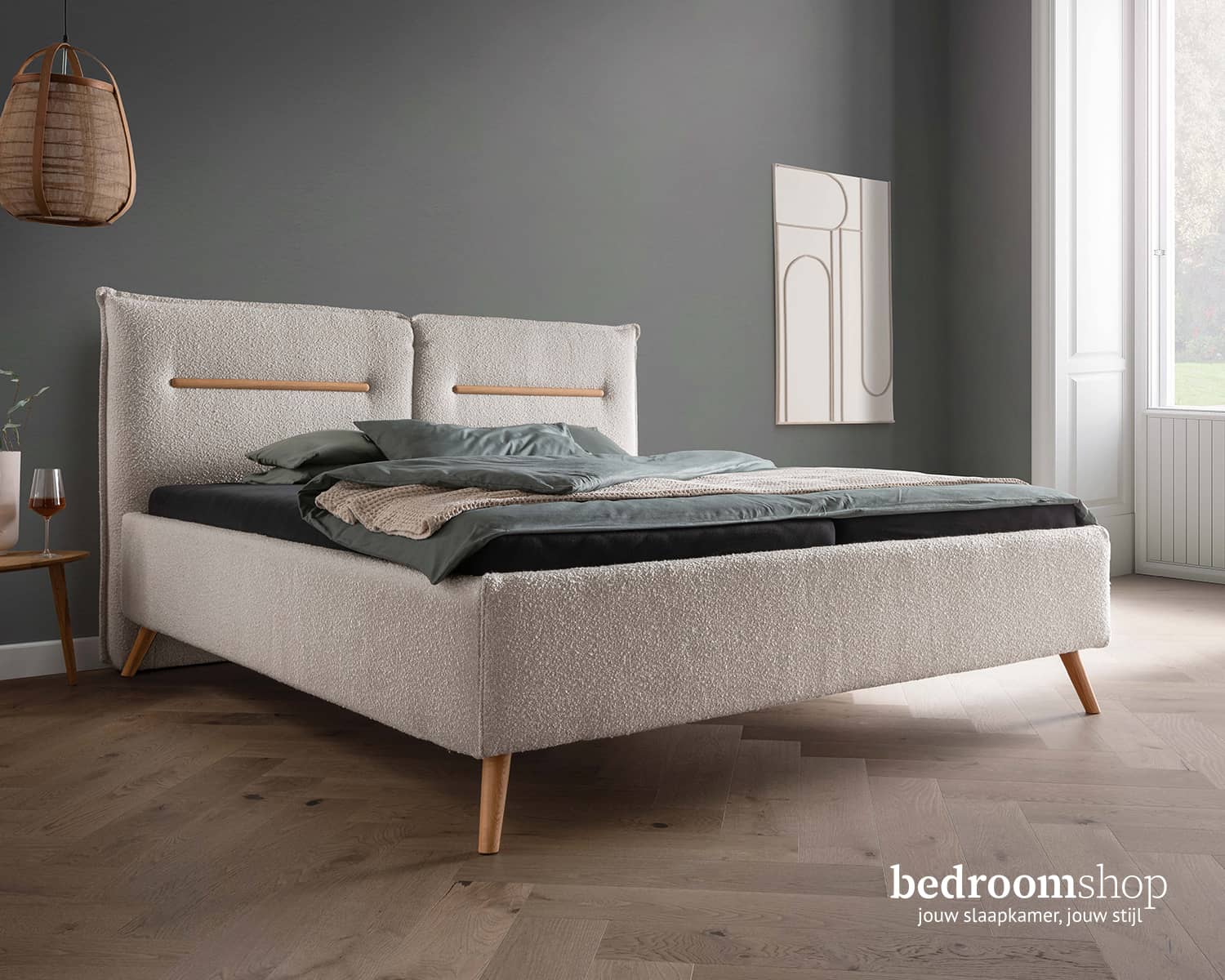 Tweepersoonsbed stof hoge kwaliteit - Pearl stof Tweepersoonsbed stof hoge kwaliteit - Pearl stof