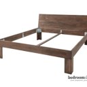 Mokka bed houten hoofdbord
