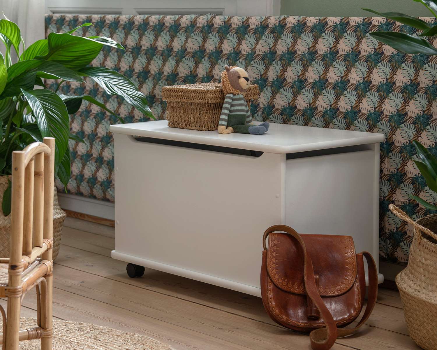 Grenen houten speelgoedkist Grenen houten speelgoedkist