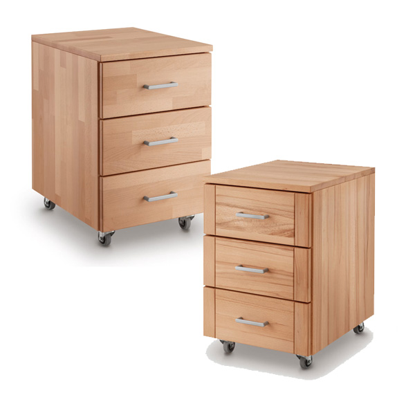 Ladekastjes bureau beuken