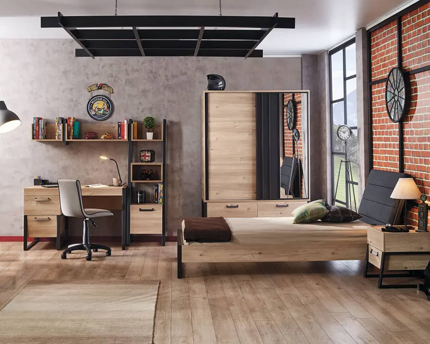 Slaapkamerset industrieel Slaapkamerset industrieel