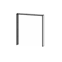 Sierlijst voor 181cm brede kast