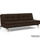 Slaapbank bruine lichte poot