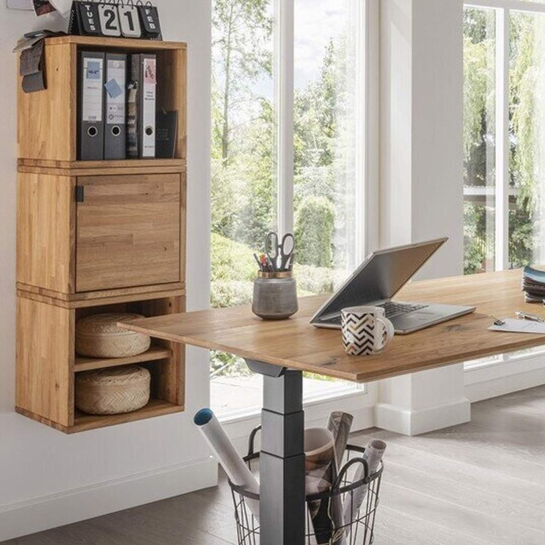 Bureau houten blad