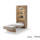 Imitatie eiken opklapbed 1-persoons