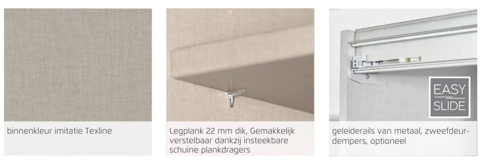 Binnenkant kledingkast kleur